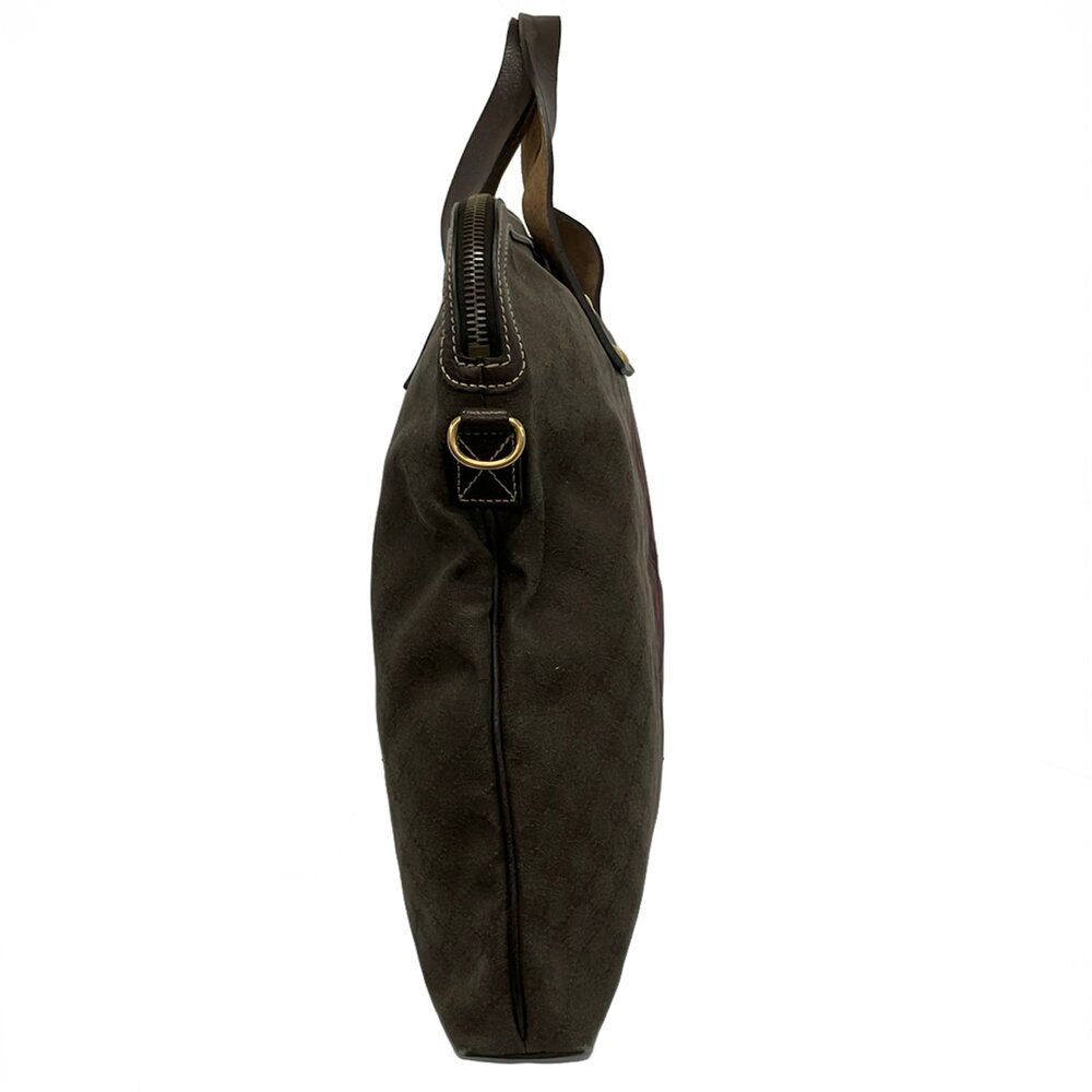 Gucci GG Boston Bag 201864 Dark Brown Bordeaux Jacquard Leather - Picture 2 of 13